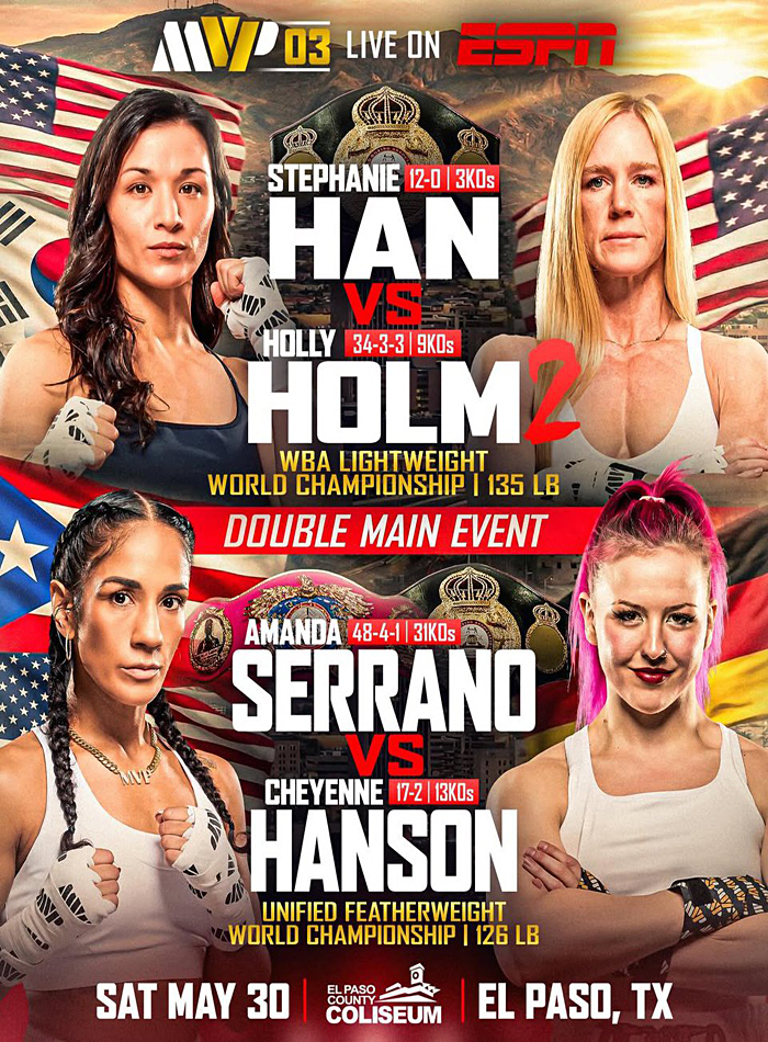 Amanda “Real Deal” Serrano To Defend Titles Against Cheyenne